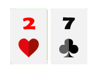 2-7 Slechte starthand bij Texas Hold'em Poker