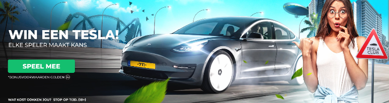 711 is 1 jaar oud en gaat één gelukkige speler een Tesla geven