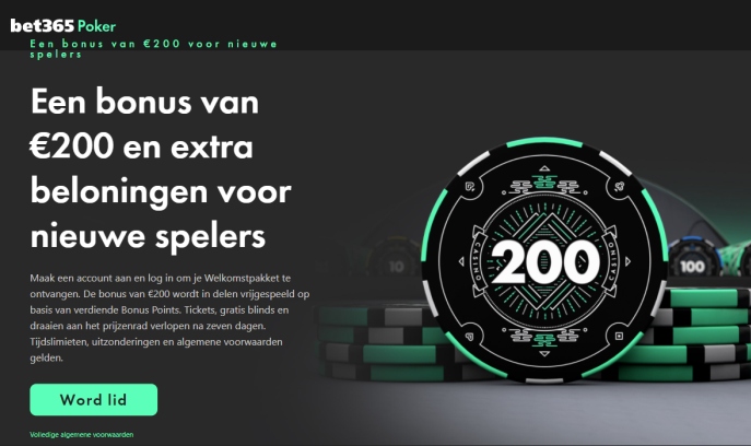 Online poker bet365 is live gegaan in Nederland