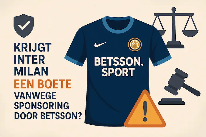 Inter Milan overtrad mogelijk regels met sponsoring door Betsson