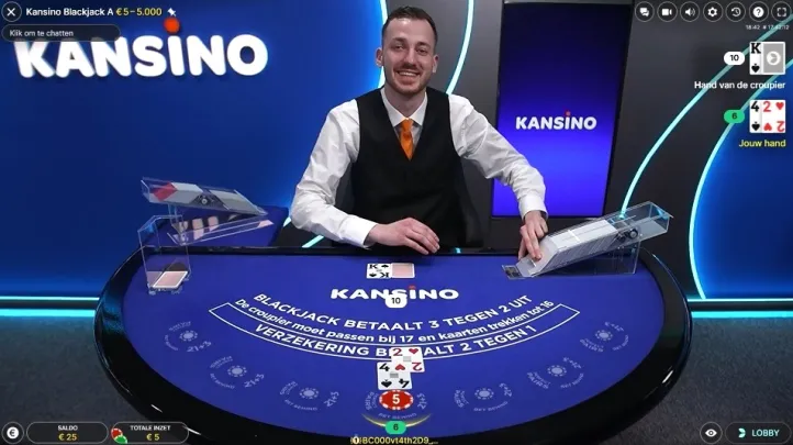 Kansino voegt 5 live-tafels van Evolution toe aan online casino in Nederland