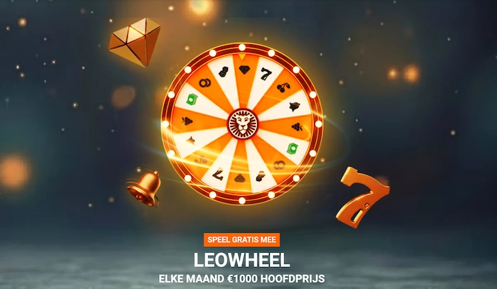 LeoVegas: win Free Spins en tot € 1.000 met gratis LeoWheel