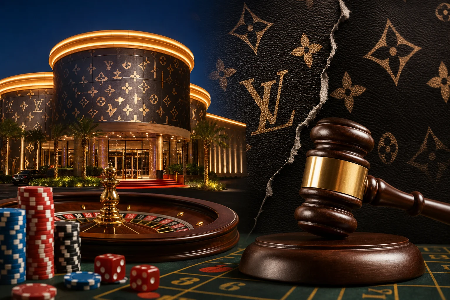 Louis Vuitton klaagt illegaal online casino Vegas Casino aan